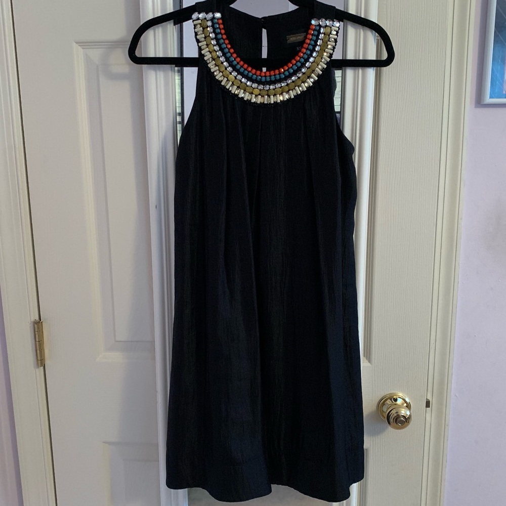 Alexia Admor Beaded Neckline Cocktail Dress